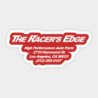 The Racer's Edge V1 (White) Sticker